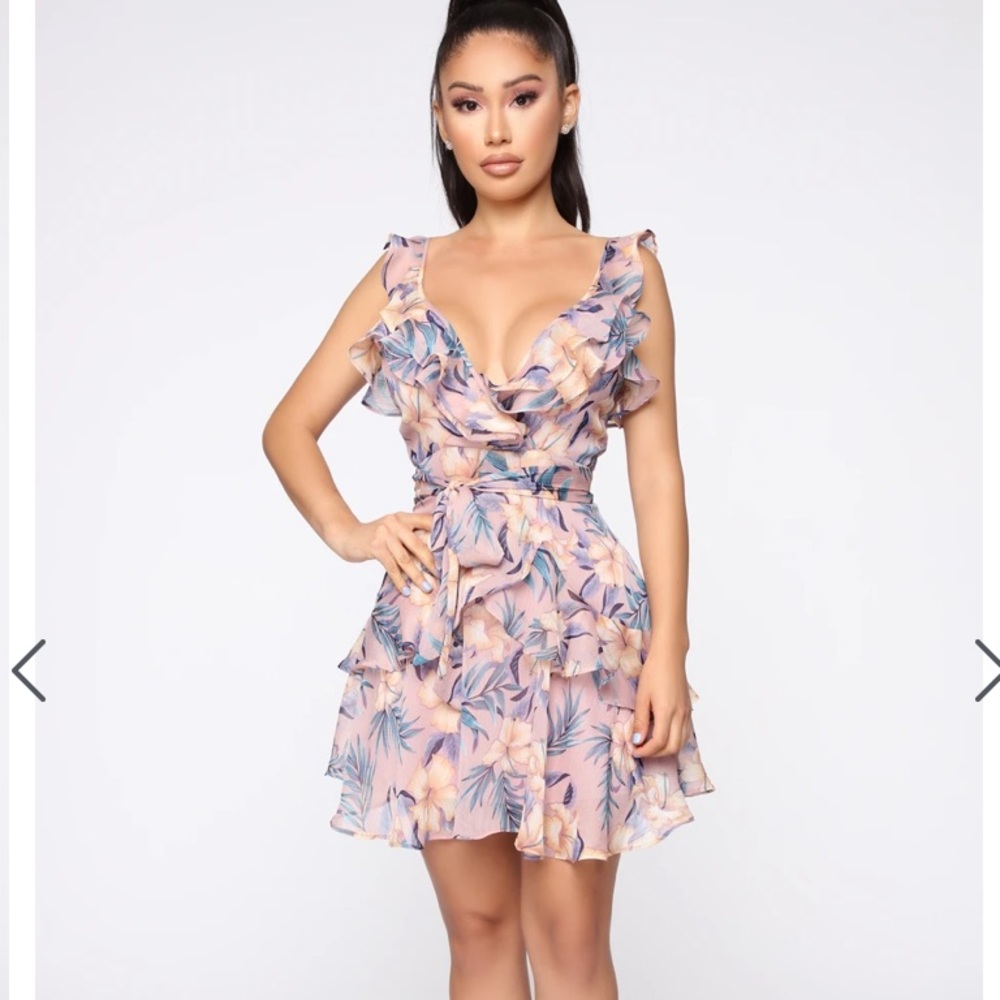Fashionnova NWT Ethereal Feels Floral Mini Dress
